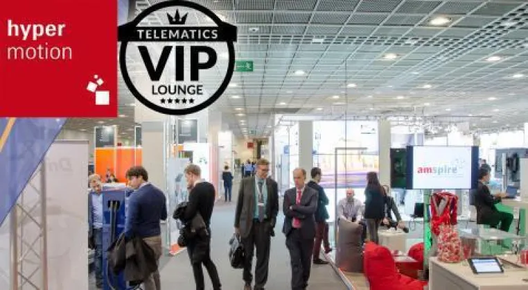 Hypermotion 2018: Telematics VIP-Lounge auf dem neuen Top-Event für Logistik und Mobilität Bild: Hypermotion 2018: Telematics VIP-Lounge auf dem neuen Top-Event für Logistik und Mobilität