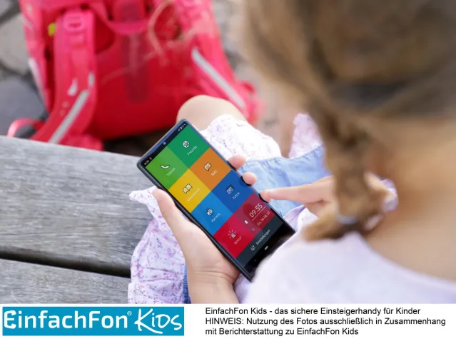 Bild: Endlich ein sicheres Kinderhandy: EinfachFon Kids überzeugt Kinder und Eltern