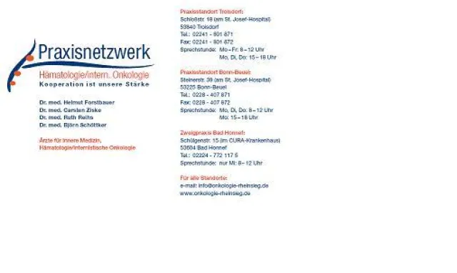 Bild: Praxisnetzwerk Hämatologie / Internistische Onkologie engagiert sich auf Bad Honnefer Medizin-Forum