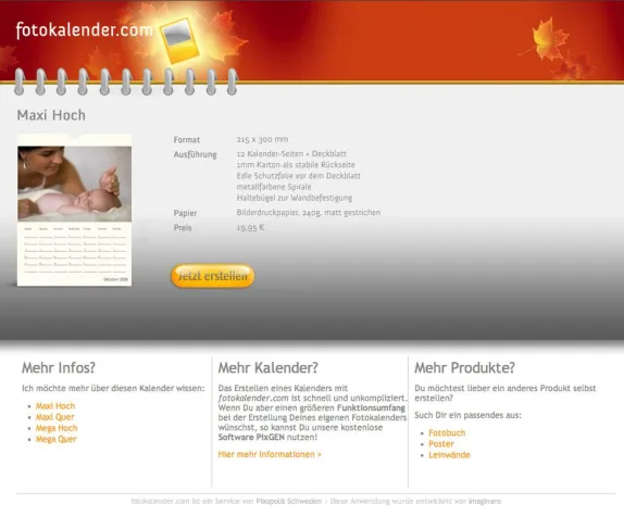 Bild: Einzigartiges Termin-Tool bei Fotokalender.com