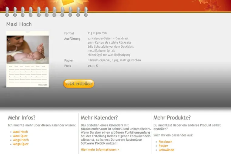 Bild: Einzigartiges Termin-Tool bei Fotokalender.com
