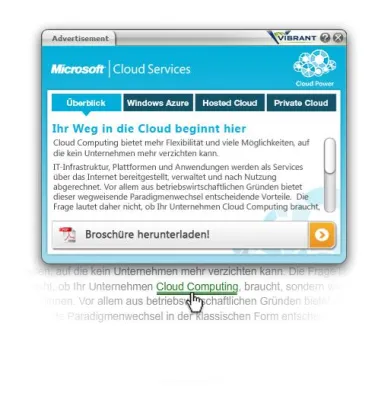 Bild: Die Wolke gehört Microsoft
