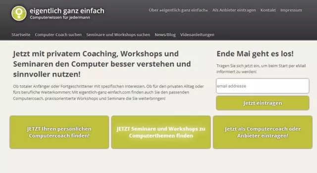 Bild: Computerwissen für jedermann - Suchportal für Computerunterricht startet
