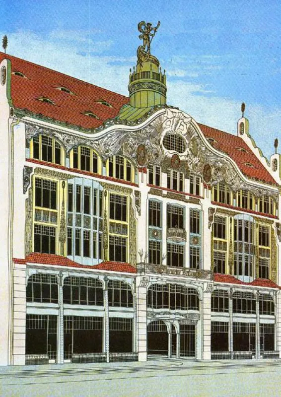 Bild eines Gebäudes von einem bekannten Münchner Architekten