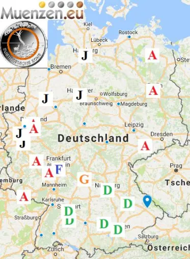Bild: Erstausgabe der 5 Euro Gedenkmünze Subtropische Zone am 19. April 2018