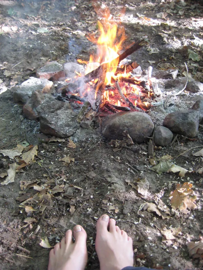 Am Lagerfeuer