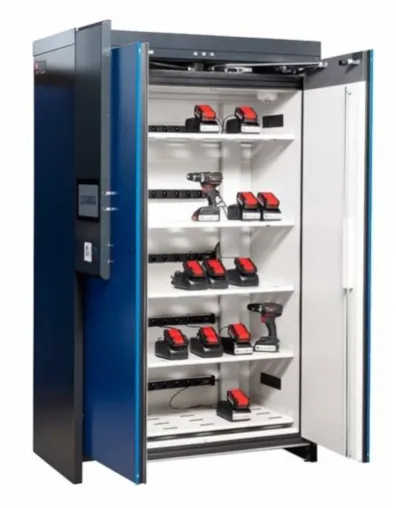 Smarte RFID-Schränke, auch für Lithium-Ionen- Batterien und Elektrowerkzeuge Bild: Smarte RFID-Schränke, auch für Lithium-Ionen- Batterien und Elektrowerkzeuge