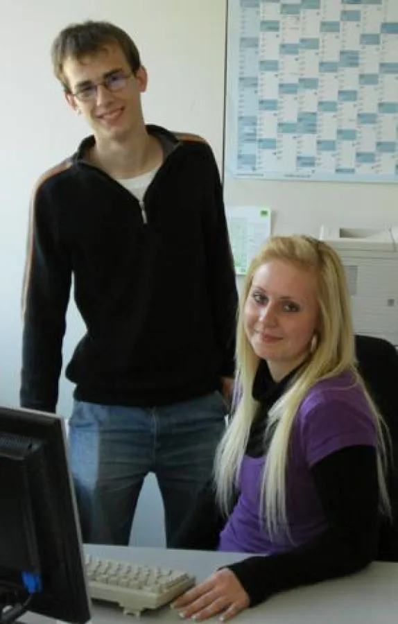 Auszubildende 2008 der in-integrierte informationssysteme GmbH