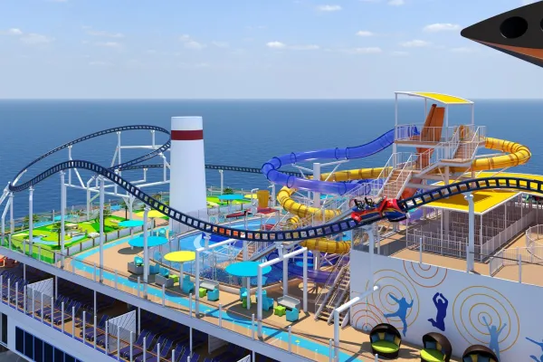 Bild: Adrenalinstoß auf hoher See – Mardi Gras mit erster Achterbahn auf einem Kreuzfahrtschiff – Made in Germany