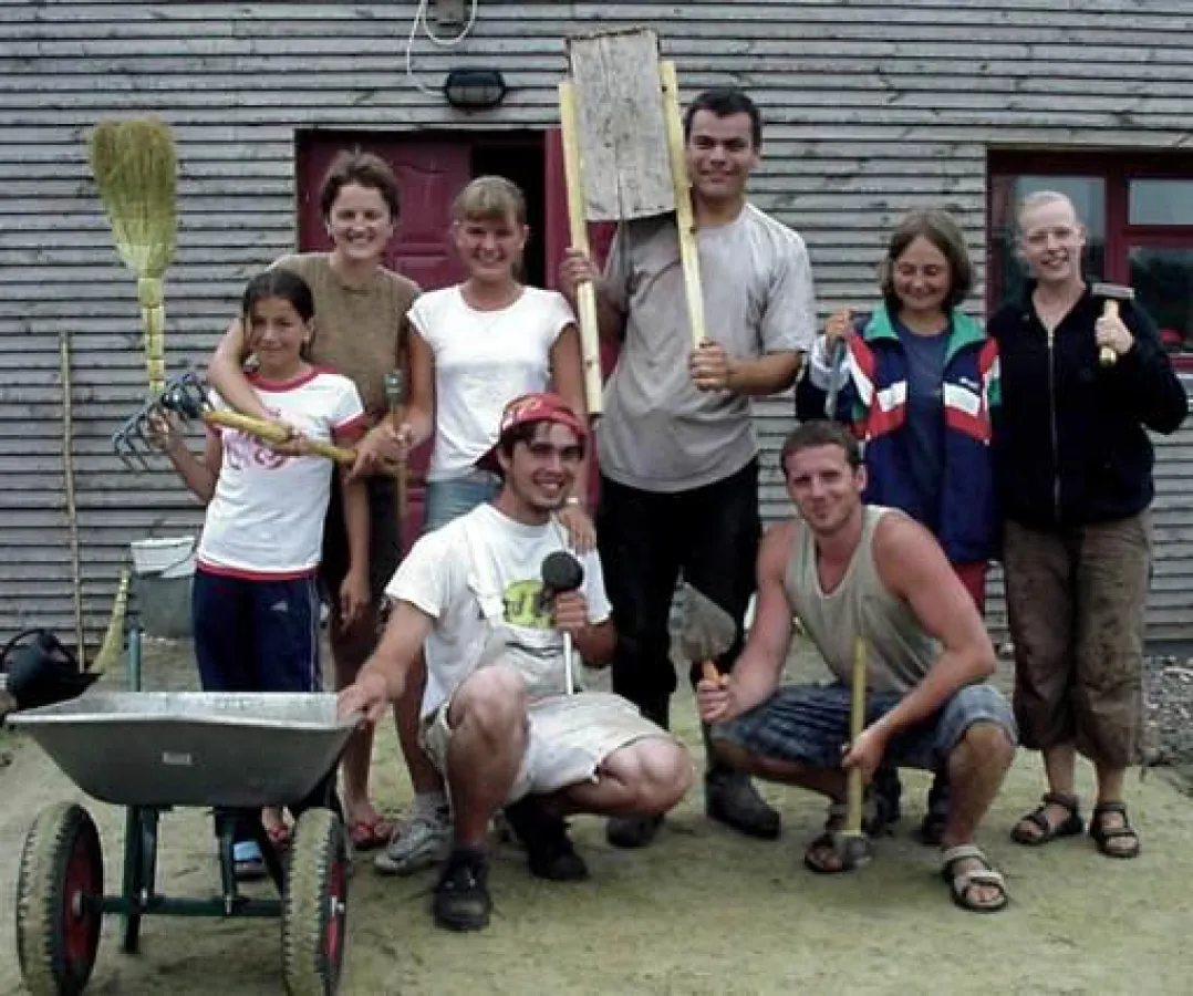 Helfer im Kinderdorf Kaliningrad
