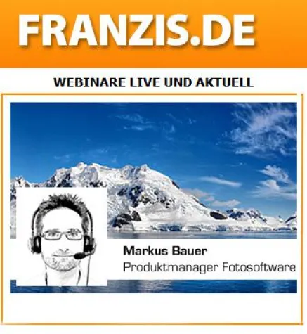 Franzis Gratis Webinare zur Fotografie und 3D designCAD Bild: Franzis Gratis Webinare zur Fotografie und 3D designCAD
