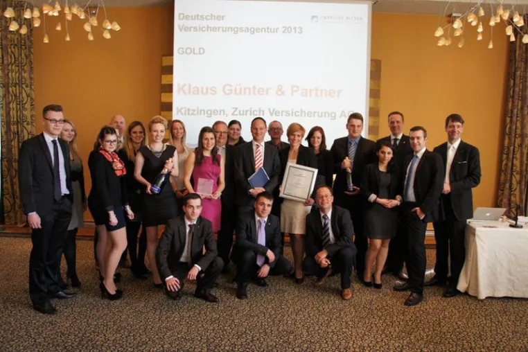 Zurich Versicherungsagentur zur besten Deutschlands ausgezeichnet Bild: Zurich Versicherungsagentur zur besten Deutschlands ausgezeichnet