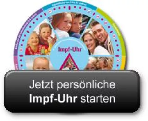 Bild: Interaktive Impf-Uhr für Websites von Arztpraxen und Apotheken