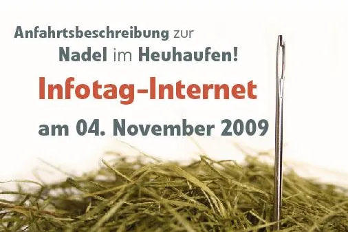 Bild: Ist Google wirklich so entscheidend. Infotag Internet am 04.11.2009 von 15-18 Uhr in Herrenberg