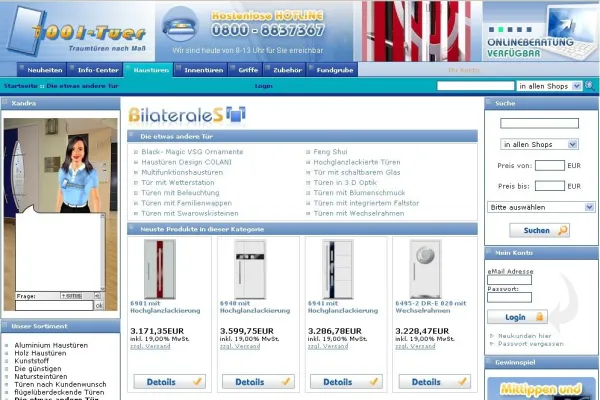 Bild: Feng Shui Haustüren neu im Onlineshop 1001-Tuer.de