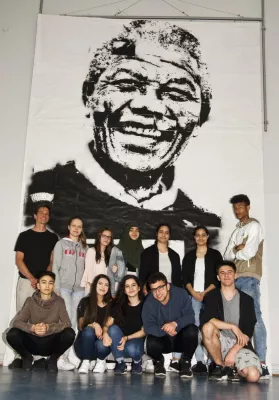 Nelson-Mandela ganz groß! Bild: Nelson-Mandela ganz groß!