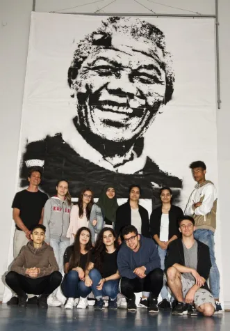 Bild: Nelson-Mandela ganz groß!