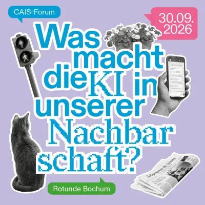 Was macht die KI in unserer Nachbarschaft? Bild: Was macht die KI in unserer Nachbarschaft?