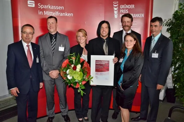 Bild: Onlineprinters GmbH mit Gründerpreis Mittelfranken 2011 ausgezeichnet