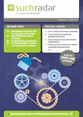 Bild: SEO-/SEM-Magazin suchradar gibt Website-Betreibern Tipps bei der On-Page-Optimierung
