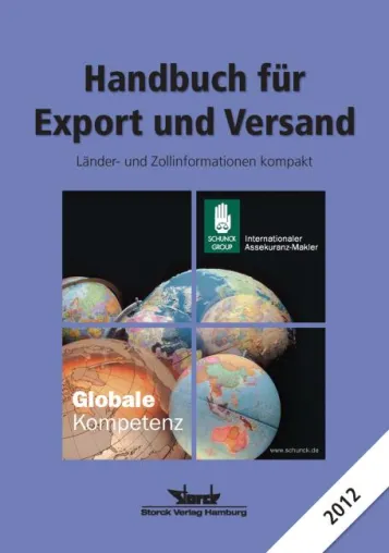 Handbuch für Export und Versand 2012 Bild: Handbuch für Export und Versand 2012