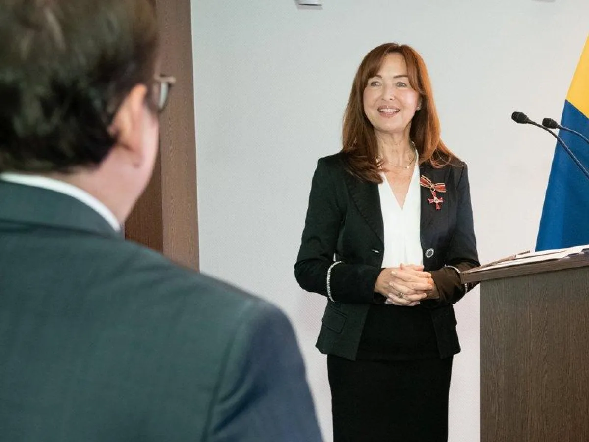 Feierliche Verleihung des Bundesverdientkreuzes an Annette Rexrodt von Fircks, Essen