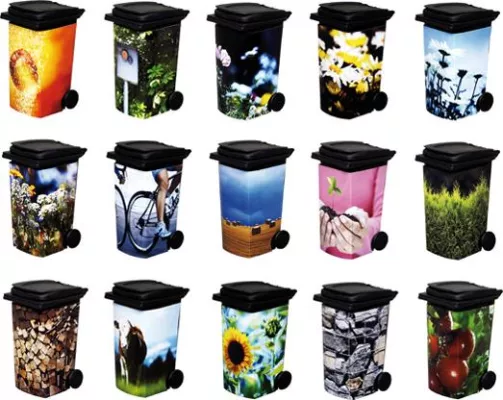 Bild: Nach nur einer Woche schon eine schönere Welt - Deutschland verkleidet Mülltonnen in modische Trendobjekte