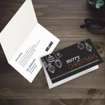 Bild: Geschäftliche Weihnachtsgrüße | Weihnachtskarten mit Texteindruck und Versandservice