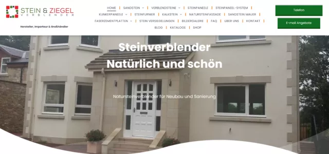 Bild: Naturstein-Verblender.de - hauchdünner Stein erobert den Innen und Außenraum