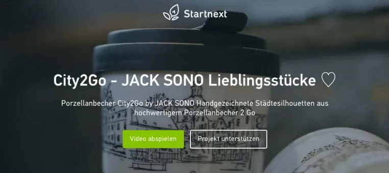Crowdfunding - City2Go Porzellanbecher Bild: Crowdfunding - City2Go Porzellanbecher