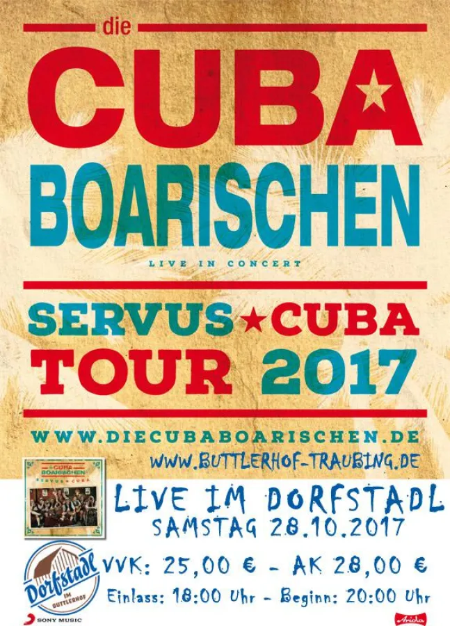Die Cuba Boarischen - live in Tutzing am Starnberger See am 28.10.2017
