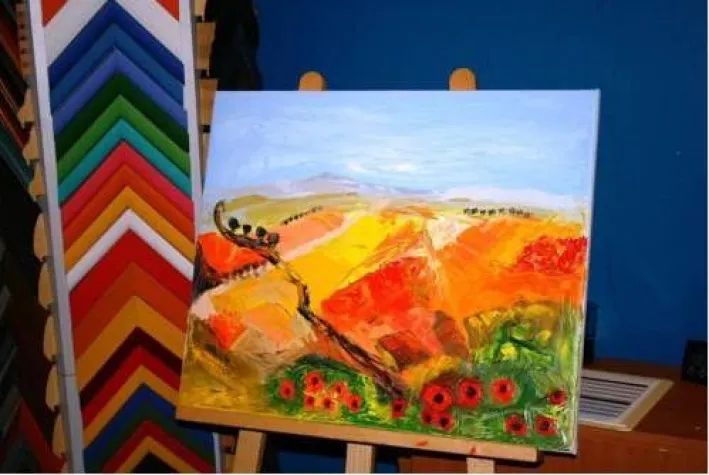 Bild: Ein Ölbild für den guten Zweck