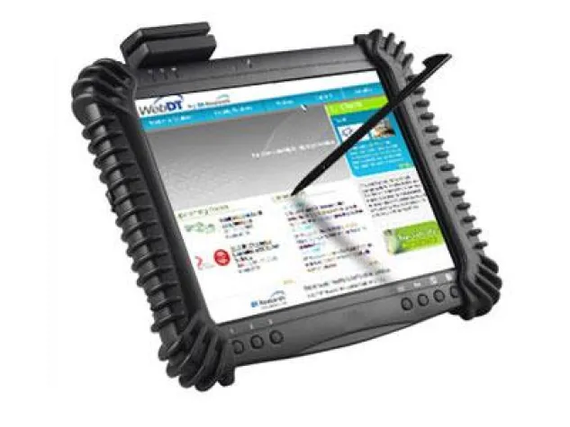 Erster ultramobiler Tablet-PC mit integriertem Barcode Scanner (1D/2D), Kartenleser, Kamera und Touchscreen Bild: Erster ultramobiler Tablet-PC mit integriertem Barcode Scanner (1D/2D), Kartenleser, Kamera und Touchscreen