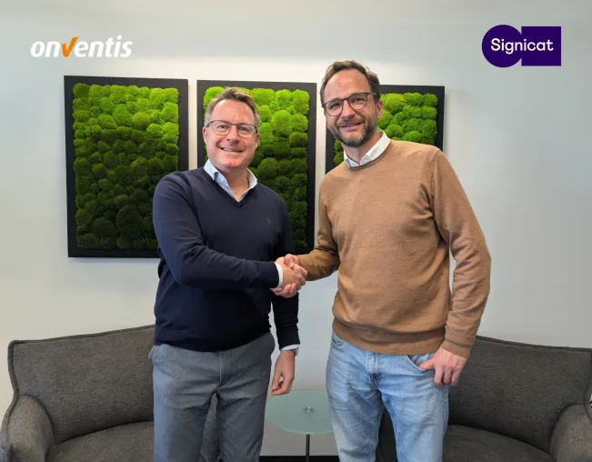 Onventis und Signicat schließen strategische Partnerschaft für rechtssichere E-Signaturen Bild: Onventis und Signicat schließen strategische Partnerschaft für rechtssichere E-Signaturen