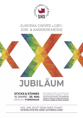 Bild: “Arbeite, wo man Dich feiert, nicht wo man Dich toleriert!” - 10 Jahre STICKS & STONES