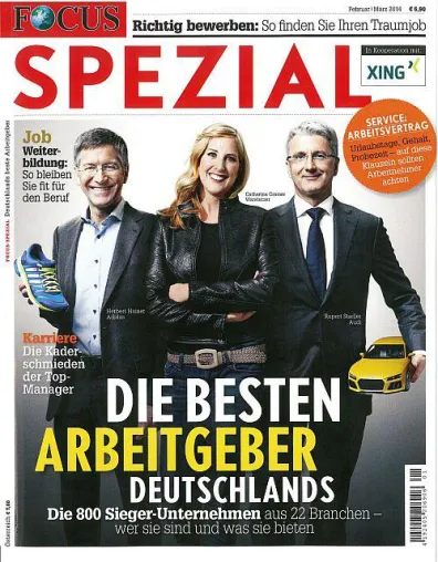 Bild: Focus Spezial: Casa Reha zählt zu den besten Arbeitgebern Deutschlands