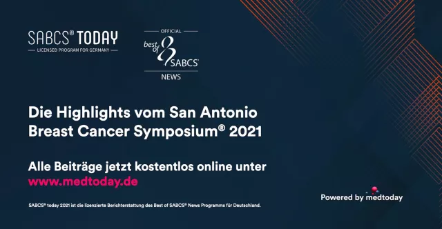 Bild: Ab sofort online - SABCS® today 2021 - lizenzierte Berichterstattung des SABCS® 2021