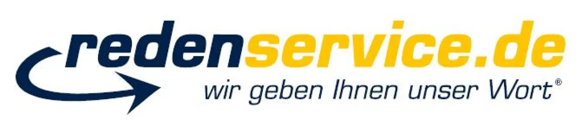 Das Logo von Redenservice.de, dem Online-Service für Reden und Ansprachen.