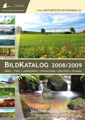Bild: Neuer Bildkatalog 2008/2009 mit Naturfotos aus dem Schwarzwald und vom Oberrhein