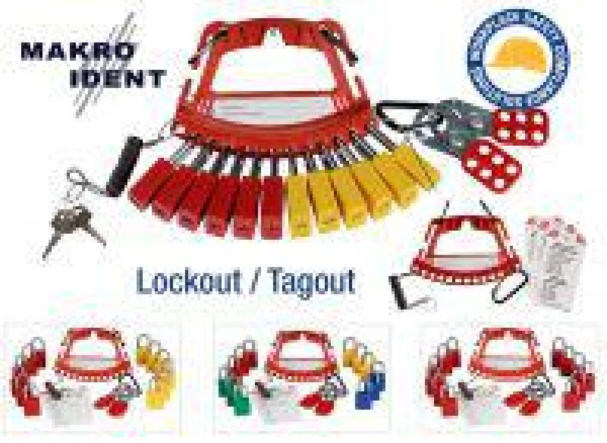 Trägersystem für eigene Sicherheitsschlösser, Blockierbügel und Anhänger