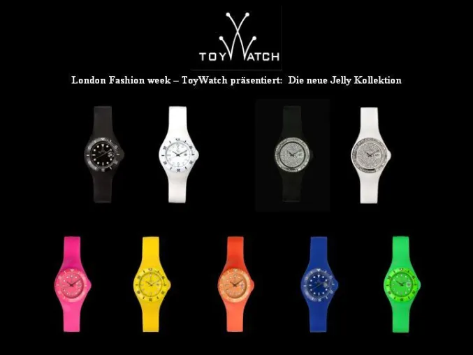 ToyWatch präsentiert die Jelly Kollektion - Weiches Material und Bonbon- Farben zum Anbeißen Bild: ToyWatch präsentiert die Jelly Kollektion - Weiches Material und Bonbon- Farben zum Anbeißen
