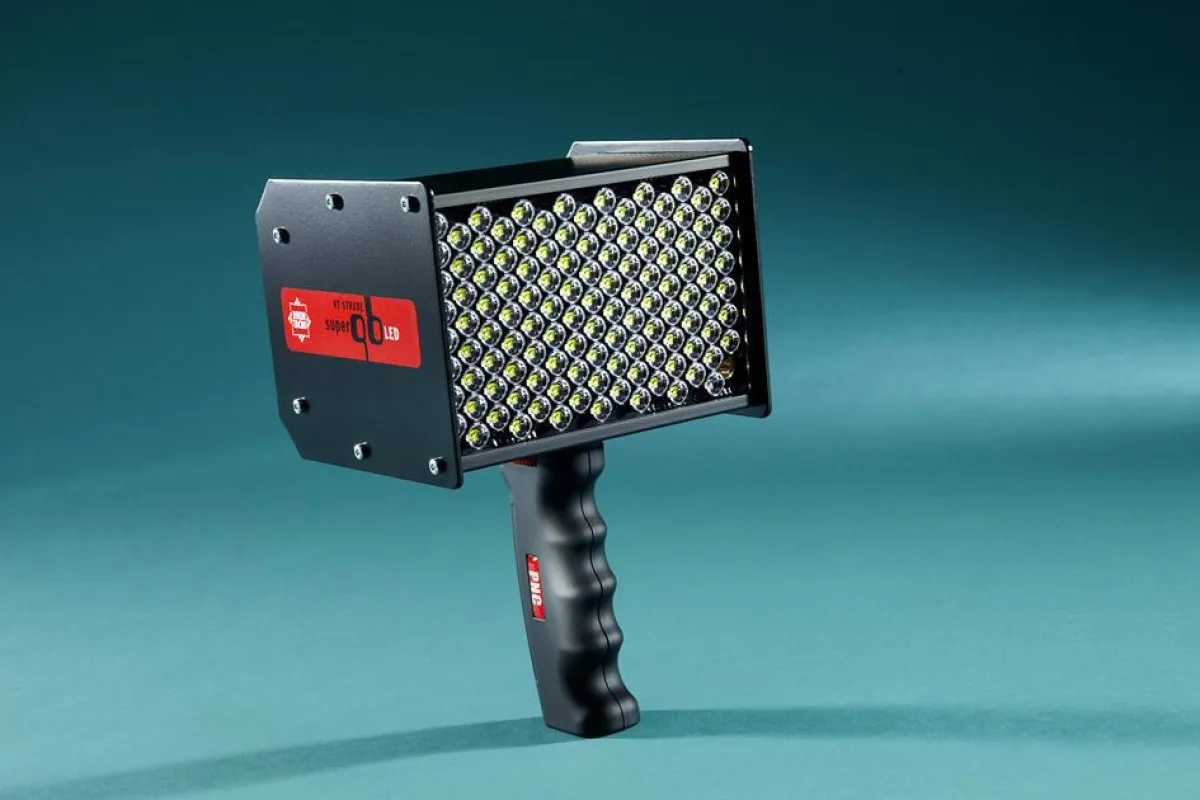 Handstroboskop RT STROBE super qbLED mit Auto-sync Laserfunktion