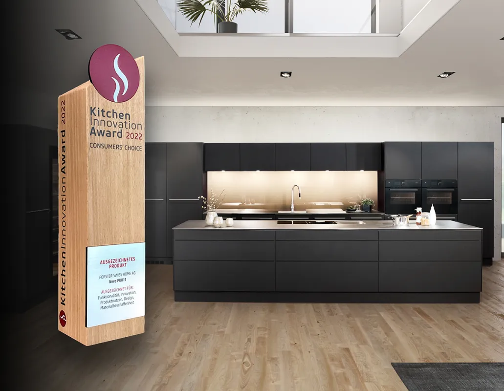 Küche Nero PUR11 (© Forster Swiss Home AG)