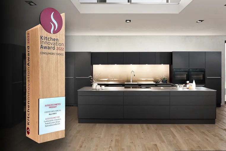 Die Forster Küche PUR11 gewinnt internationalen Kitchen Innovation Award 2022 Bild: Die Forster Küche PUR11 gewinnt internationalen Kitchen Innovation Award 2022