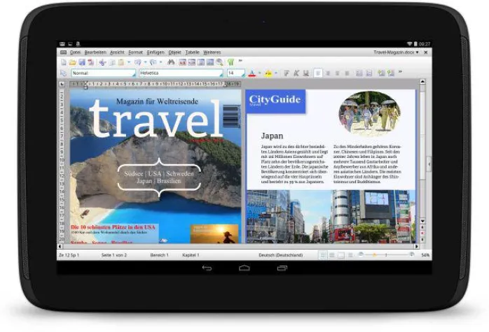 Bild: Gratis-Update: SoftMaker Office HD für Android jetzt mit dem Funktionsumfang der neuen Windows-Version