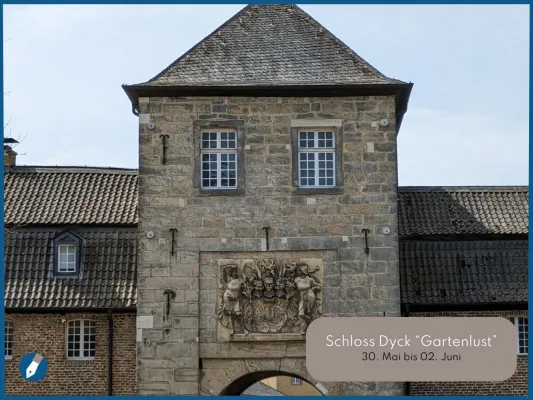 Exklusive Schreibwaren auf der Gartenlust auf Schloss Dyck Bild: Exklusive Schreibwaren auf der Gartenlust auf Schloss Dyck