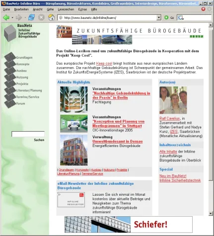 Bild: Neu im BauNetz: Online-Lexikon Zukunftsfähige Bürogebäude