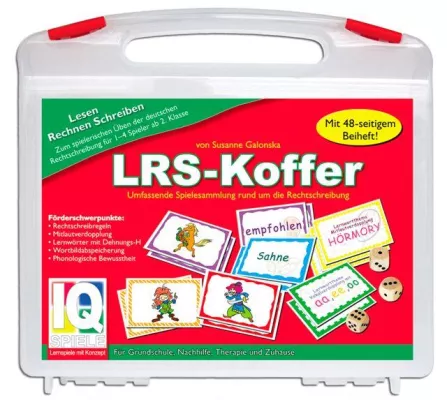 Bild: LRS-Koffer von IQ-Spiele mit dem Dyslexia-Quality-Award 2012 ausgezeichnet