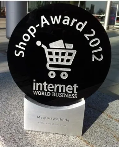 Bild: mysportworld gewinnt Shop Award 2012