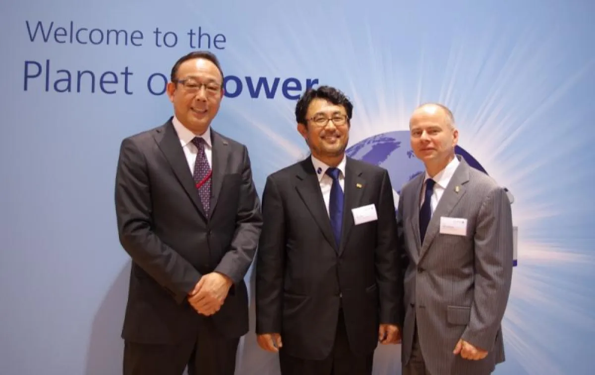 GREEN TEC-CEO Takumi Kashiwa, Dr. Paul Kim und Ralf Hofmann